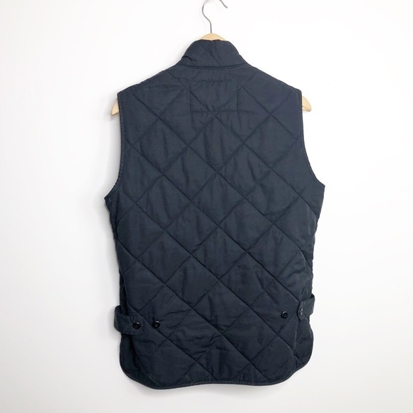 J Crew black quilted zip front vest - Picture 2 of 11